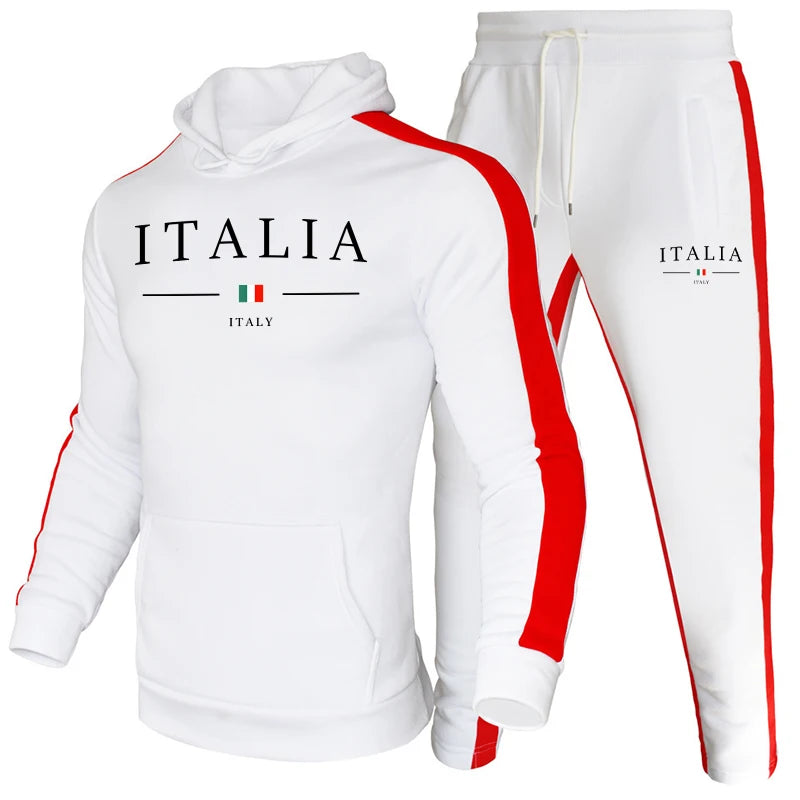 Jogging Men's Tracksuit Fashion Casual Hot Sales Men Two Piece Outdoors Set and Single Piece Black Sweatpants Hoodie Comfortable