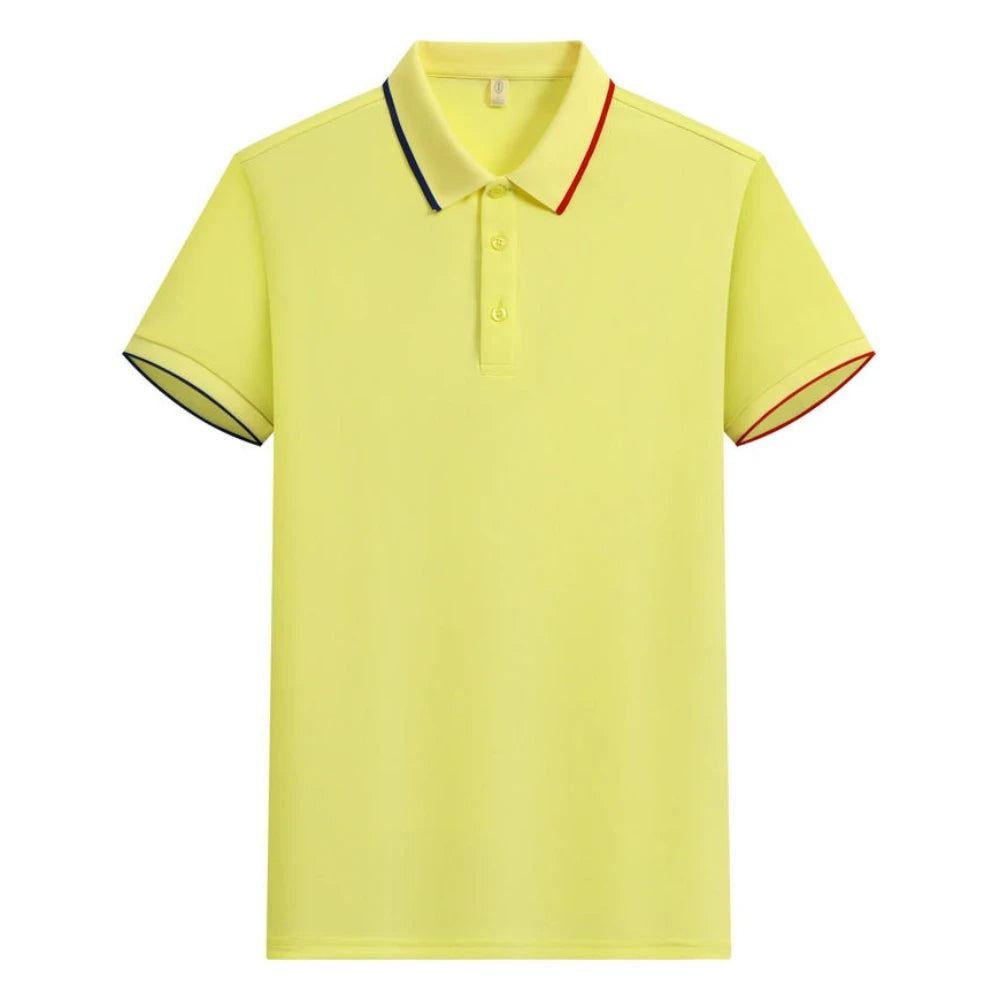 Polo Shirt Men Women Short Sleeve Casual Slim Fit Cotton Blend Top Business Casual Summer Outfit 2025 Fashion Brand T Shirts