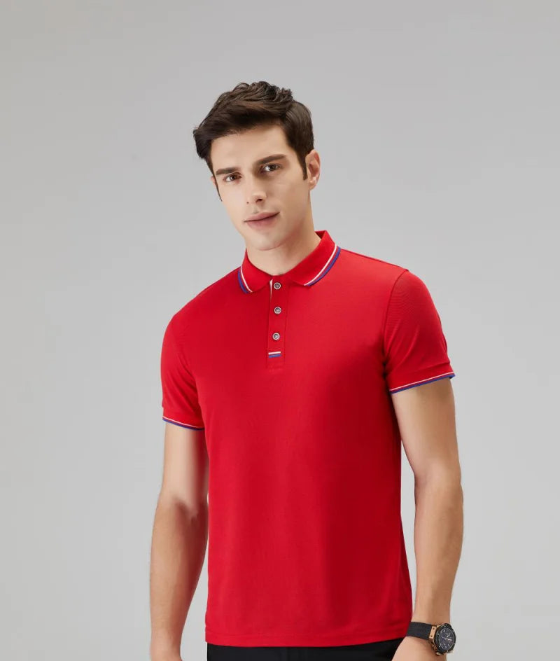 Polo Shirts Casual Solid Color New Summer Fashion Brand Men Hot Selling Clothing Breathable Lapel 8 Colors T-Shirt