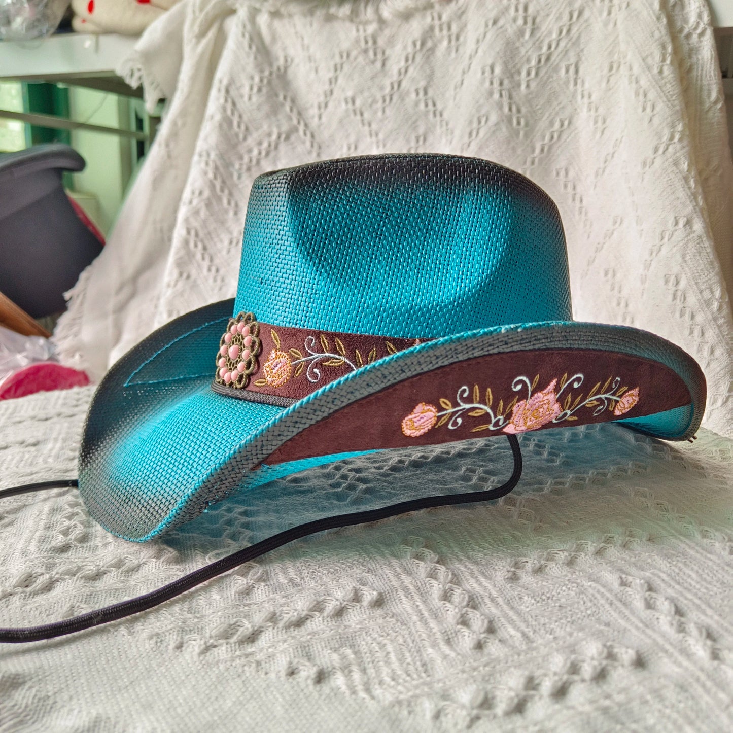 hats straw cowgirl western hat mexican hat retro curling hat western cowboy hat outdoor riding hat travel sports hat