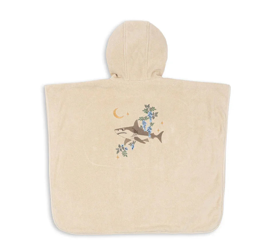 Children Cotton Bathrobe 2025 KS New Girls Embroidery Bath Towel Cloak Boys Hooded Pyjamas Baby Kids Soft Bath Robe Nightgown