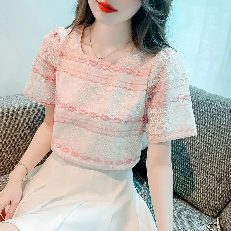 Summer Outfit T Shirt for Striped Women Woman Tops Japanese Vintage Clothes Fashion Tee Cheap Clothing Sales Korean Reviews Many