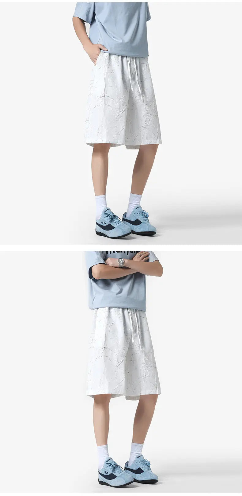 Men's Short Pants Five-Point Casual Beach Youth Leisure Trousers Fashionable Young Men's Mid-Length Shorts Summer Mens Shorts