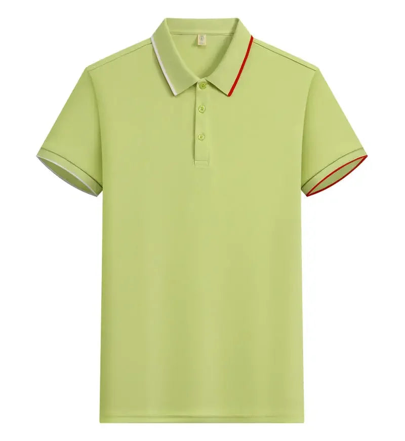 Polo Shirt Men Women Short Sleeve Casual Slim Fit Cotton Blend Top Business Casual Summer Outfit 2025 Fashion Brand T Shirts