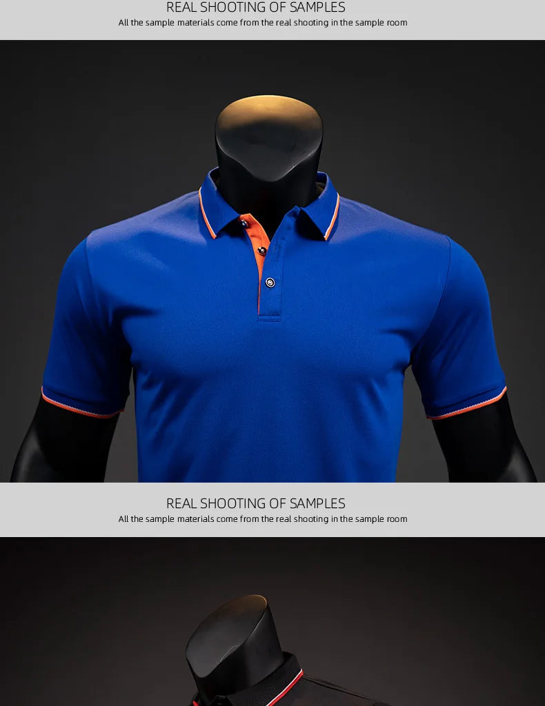 Polo Shirts for Men Men's Running T-shirt Tees 2022 Summer New Arrival Business Casual T Shirt Designer Oversized Male Clothing