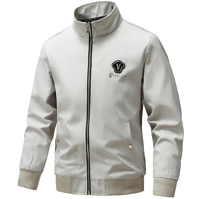 Jacket Men's High-end Autumn 2025 New Fashion Coat Handsome Casual Stand-up Collar Jackets Men's Clothing Size M-5XL Parkas