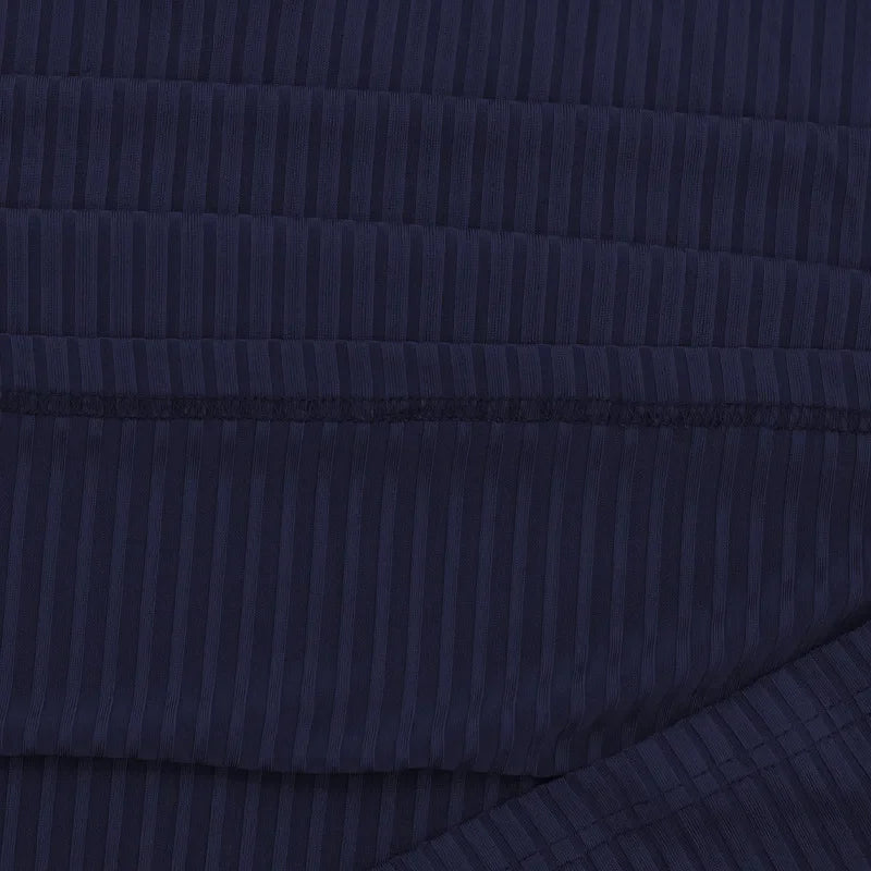 Business Striped Polo Shirt Men 2025 Autumn Men's American Lapel Tops Button-up Long-sleeve T-shirt Elastic Stripe Polo Shirts
