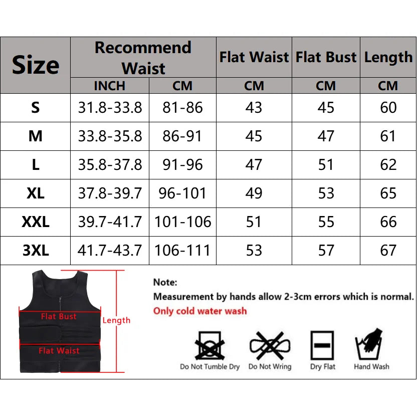Men's Body Shaper Waist Trainer Sauna Vest Double Belt Sweat Shirt Corset Top Abdomen Slimming Shapewear Fat Burn Fitness Suits