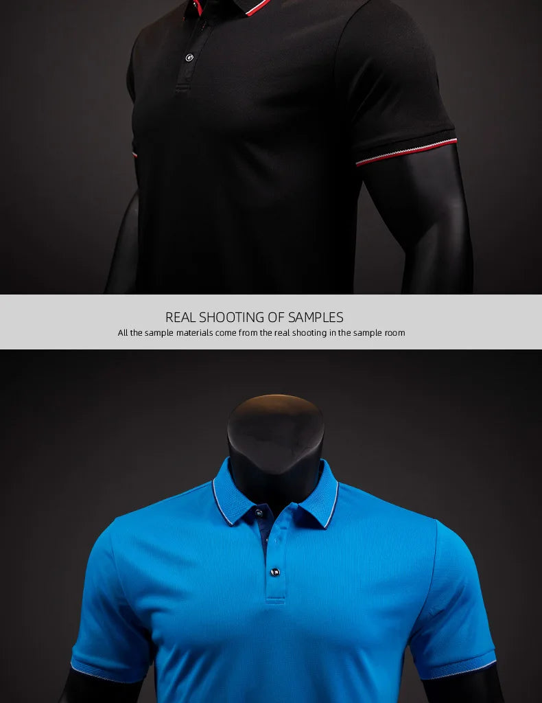 Polo Shirts for Men Men's Running T-shirt Tees 2022 Summer New Arrival Business Casual T Shirt Designer Oversized Male Clothing