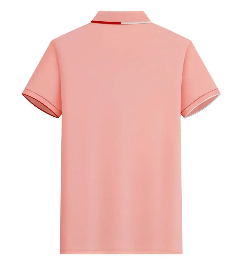 Polo Shirt Men Women Short Sleeve Casual Slim Fit Cotton Blend Top Business Casual Summer Outfit 2025 Fashion Brand T Shirts