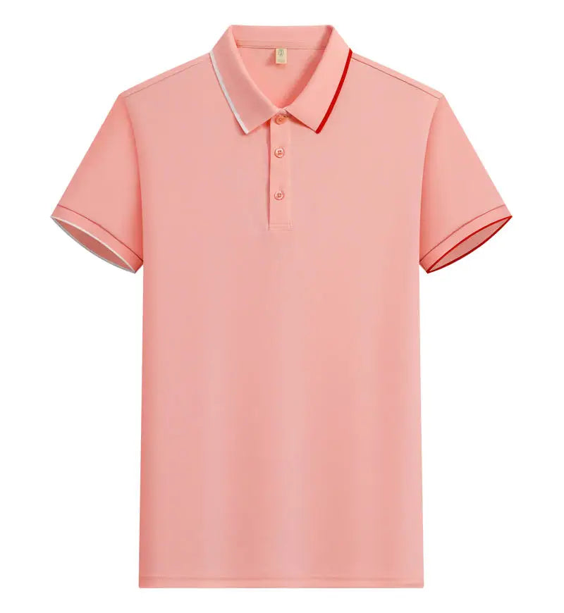 Polo Shirt Men Women Short Sleeve Casual Slim Fit Cotton Blend Top Business Casual Summer Outfit 2025 Fashion Brand T Shirts