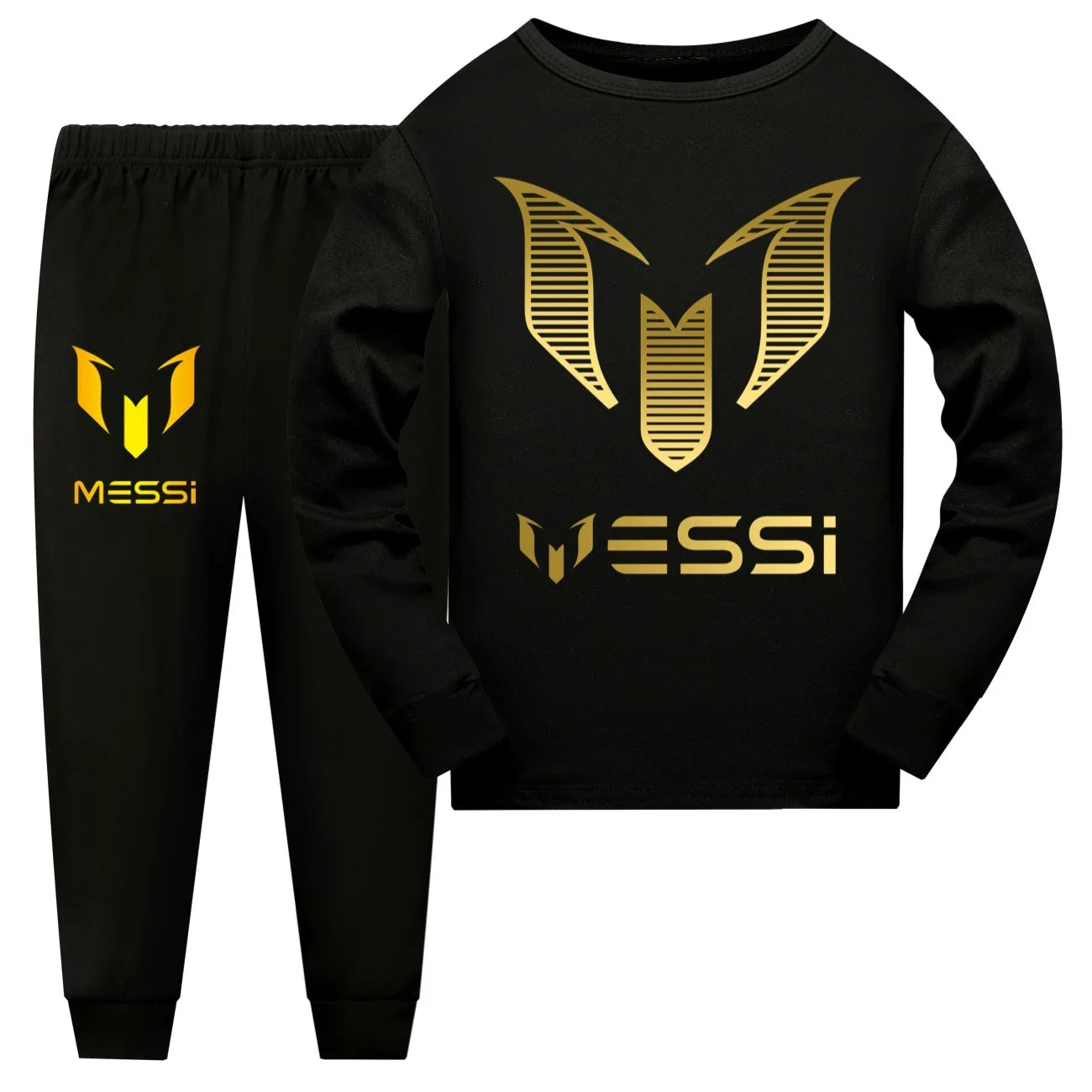 Cartoon Messi Children Pajamas Boys Pijama Cotton Clothes Set Sleepwear Kids Nightwear for Girls Toddler Outfits Pyjama 2938