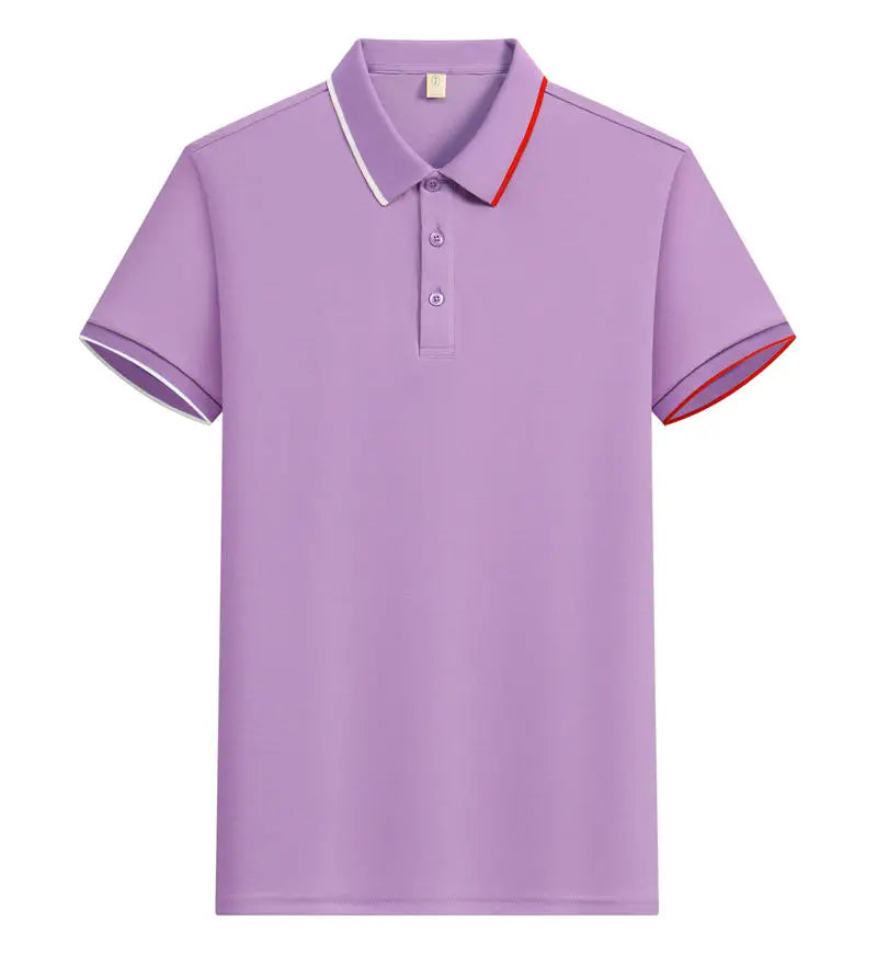 Polo Shirt Men Women Short Sleeve Casual Slim Fit Cotton Blend Top Business Casual Summer Outfit 2025 Fashion Brand T Shirts