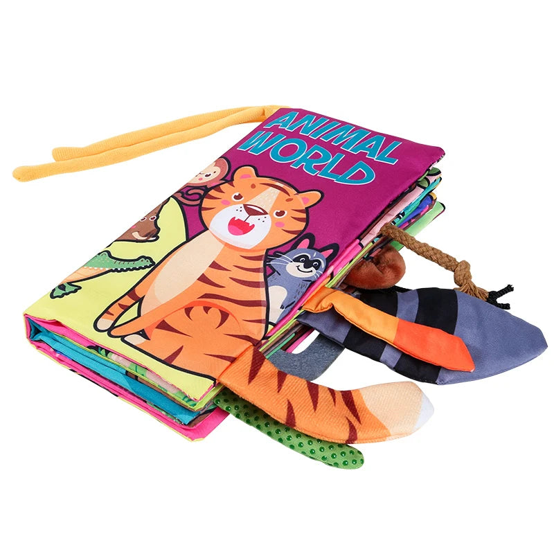 Baby Cloth Book 6 Pages 0-3 Year Old Early Education Parent-child Interaction Baby Toys For 0-3 Year Old Newborn Gifts