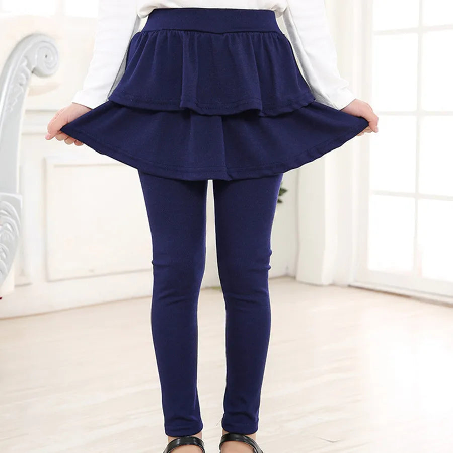 New Autumn Winter Girls Dress Leggings Design Printed Cotton Children's Pants Kids Leggings Girl Skirt Children Dress