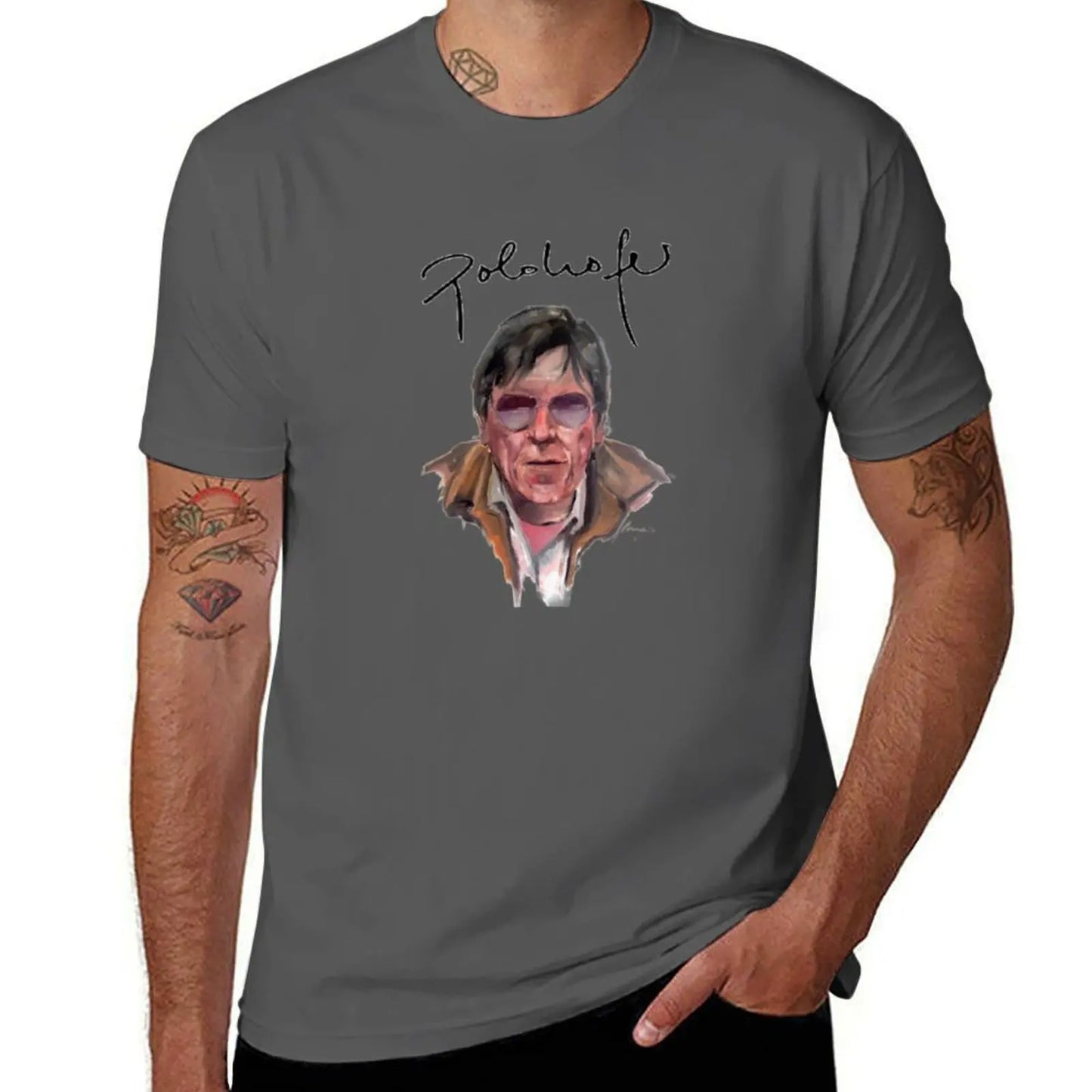 Polo Hofer Painting T-Shirt man t shirt cotton high quality man t shirts graphic T-Shirt