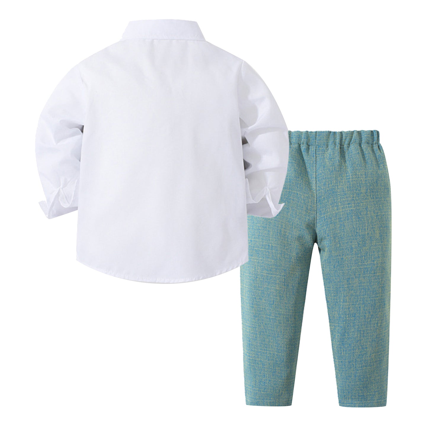 Boys Suits Gentleman Tuxedo Bow Tie Shirt Suit Vest Pants 4 Pcs Chic Toddler Baby Clothes Gentleman Outfit for Baptism Birthday