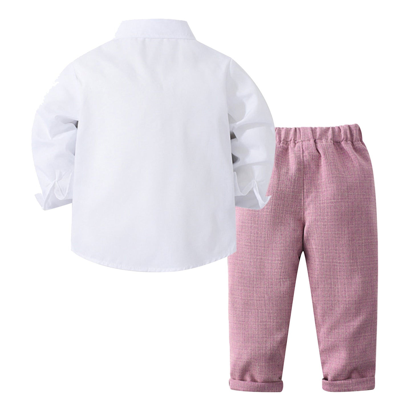 Boys Suits Gentleman Tuxedo Bow Tie Shirt Suit Vest Pants 4 Pcs Chic Toddler Baby Clothes Gentleman Outfit for Baptism Birthday