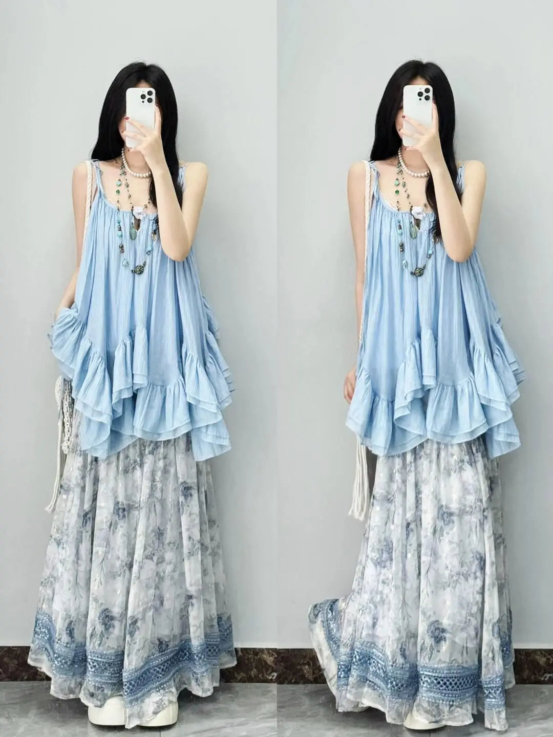 Women Clothes Summer Y2k Tops Sleeveless Solid Vest Irregular Ruffles Loose Camis Fashion Sweet Vintage Tanks 2025 Ropa Mujer