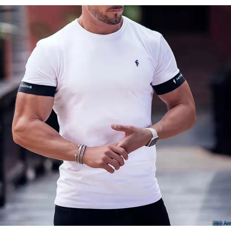 Fitness Sports Long Sleeve T Shirt Men Slim Breathable Casual Elastic Training Coat Spring And Autumn New Style