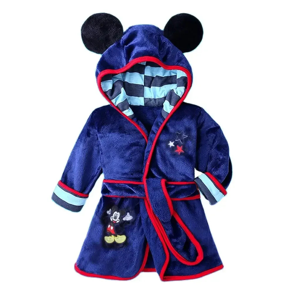 New Children Pijama Infantil Kids Warm Pajama Mickey Pyjamas Boys Baby Girls Animal Flannel Sleepwear Robe