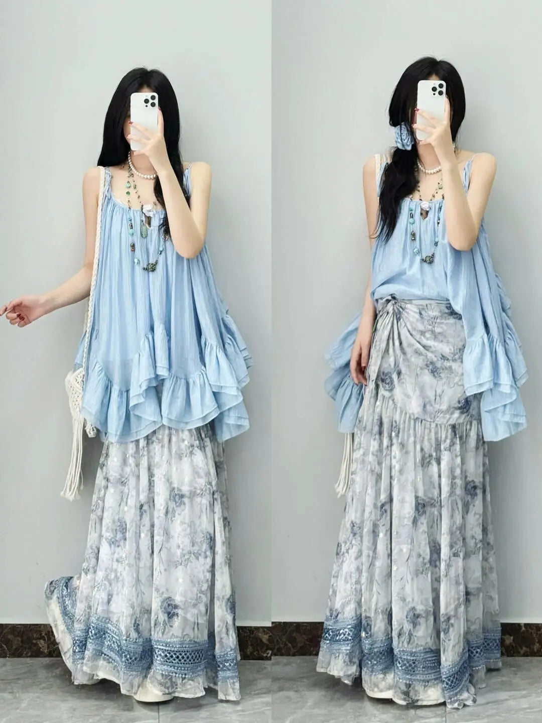 Women Clothes Summer Y2k Tops Sleeveless Solid Vest Irregular Ruffles Loose Camis Fashion Sweet Vintage Tanks 2025 Ropa Mujer