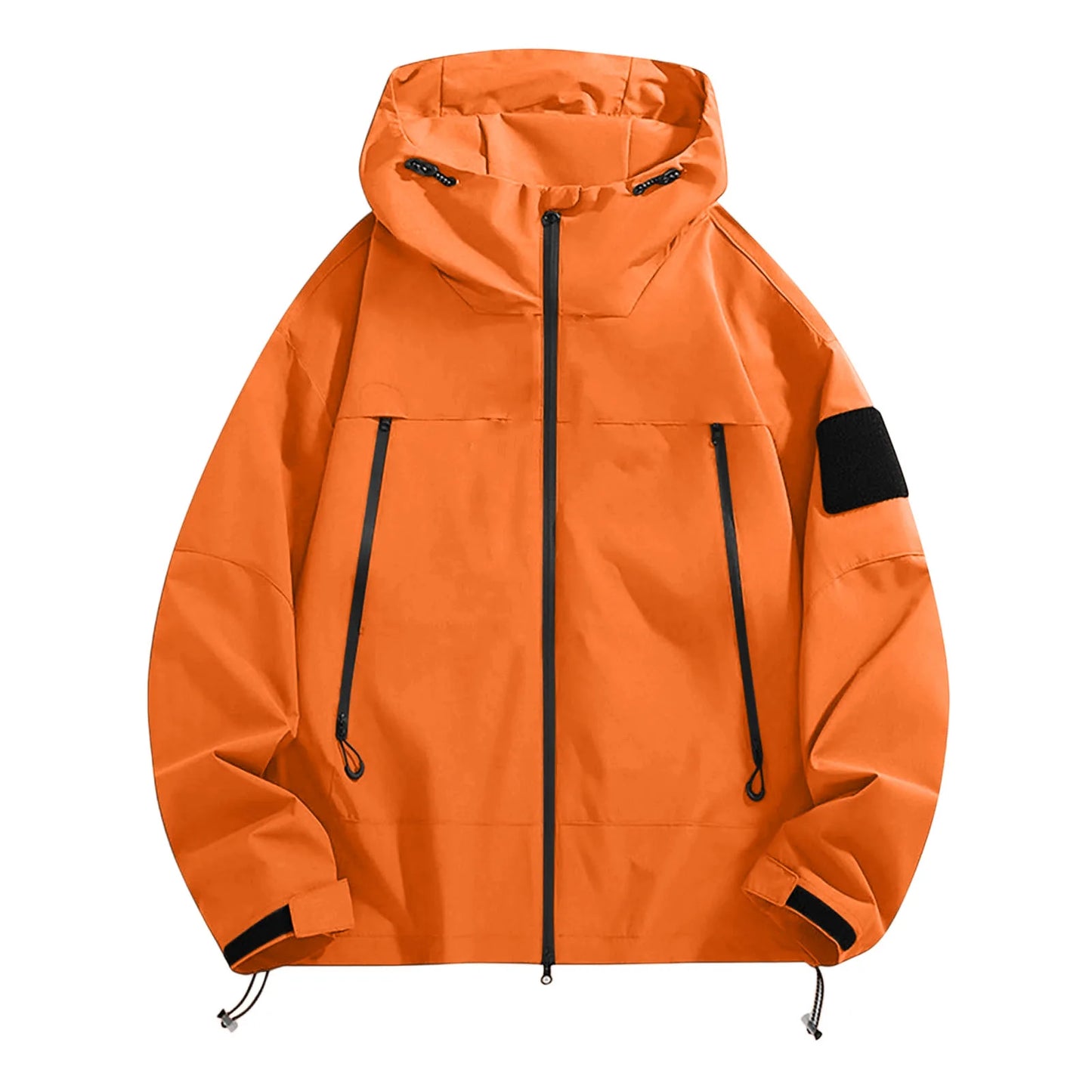Women'S Tops Hooded Windbreaker Women'S Jacket Waterproof Coat Outdoor Travel Contrast Functional Style Solid Color Adventure