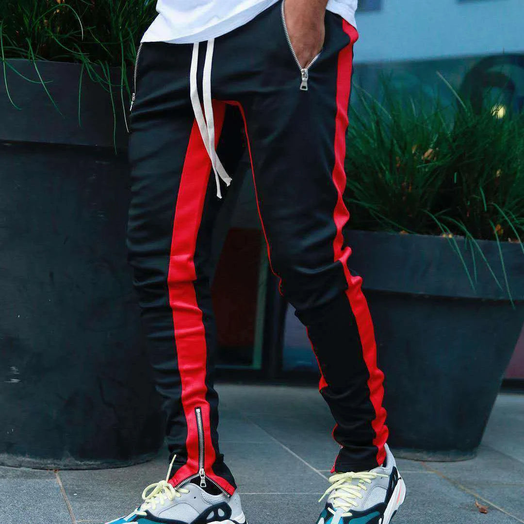 new Casual Pants Men Fitness Sportswear Tracksuit Bottoms Skinny Sweatpants Cotton Trousers Gyms Jogger Track Pants Mens Joggers