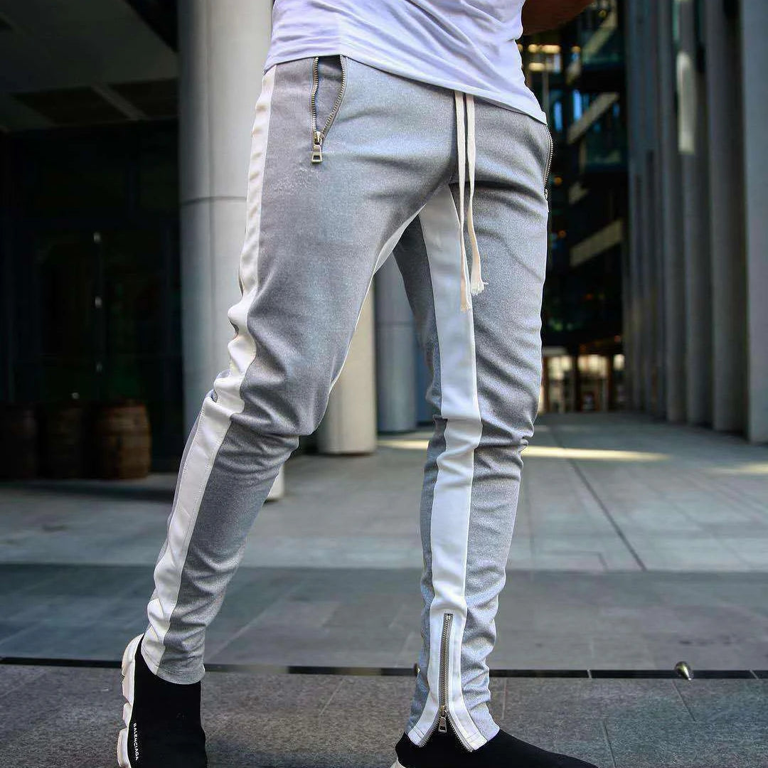 new Casual Pants Men Fitness Sportswear Tracksuit Bottoms Skinny Sweatpants Cotton Trousers Gyms Jogger Track Pants Mens Joggers