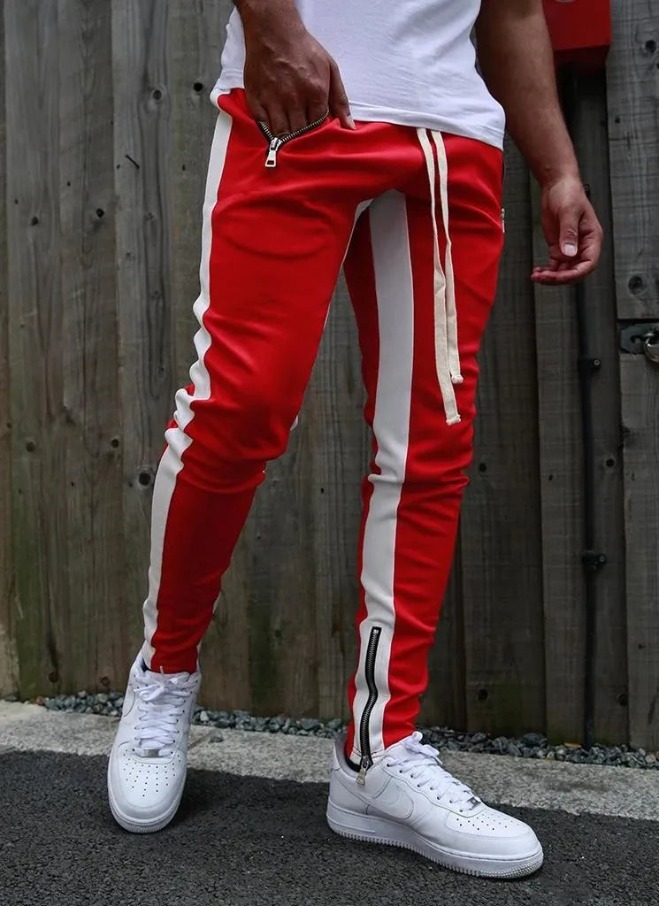 new Casual Pants Men Fitness Sportswear Tracksuit Bottoms Skinny Sweatpants Cotton Trousers Gyms Jogger Track Pants Mens Joggers