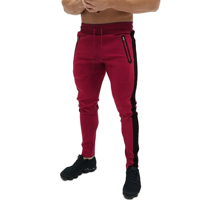 new Casual Pants Men Fitness Sportswear Tracksuit Bottoms Skinny Sweatpants Cotton Trousers Gyms Jogger Track Pants Mens Joggers