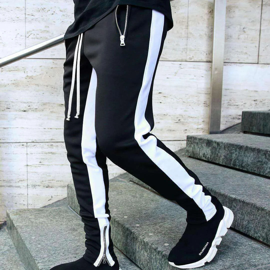 new Casual Pants Men Fitness Sportswear Tracksuit Bottoms Skinny Sweatpants Cotton Trousers Gyms Jogger Track Pants Mens Joggers