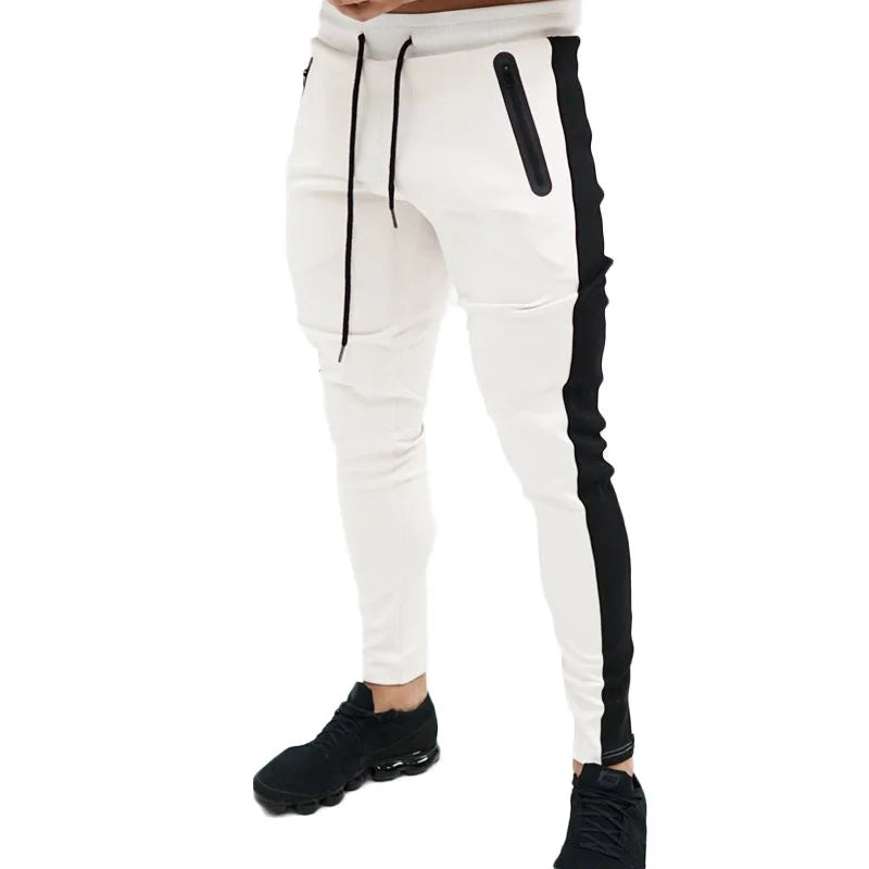 new Casual Pants Men Fitness Sportswear Tracksuit Bottoms Skinny Sweatpants Cotton Trousers Gyms Jogger Track Pants Mens Joggers