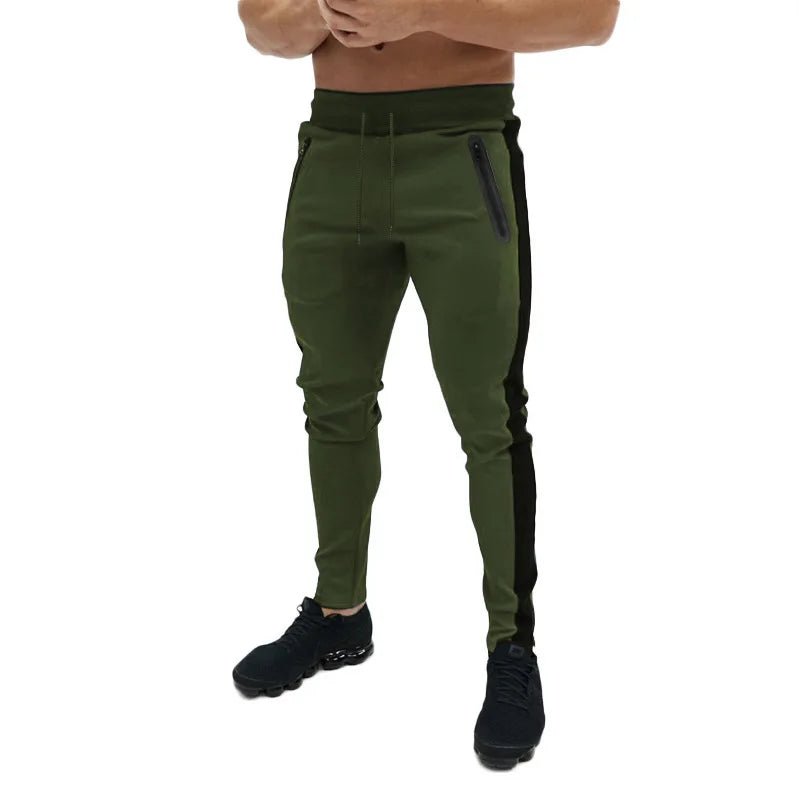 new Casual Pants Men Fitness Sportswear Tracksuit Bottoms Skinny Sweatpants Cotton Trousers Gyms Jogger Track Pants Mens Joggers