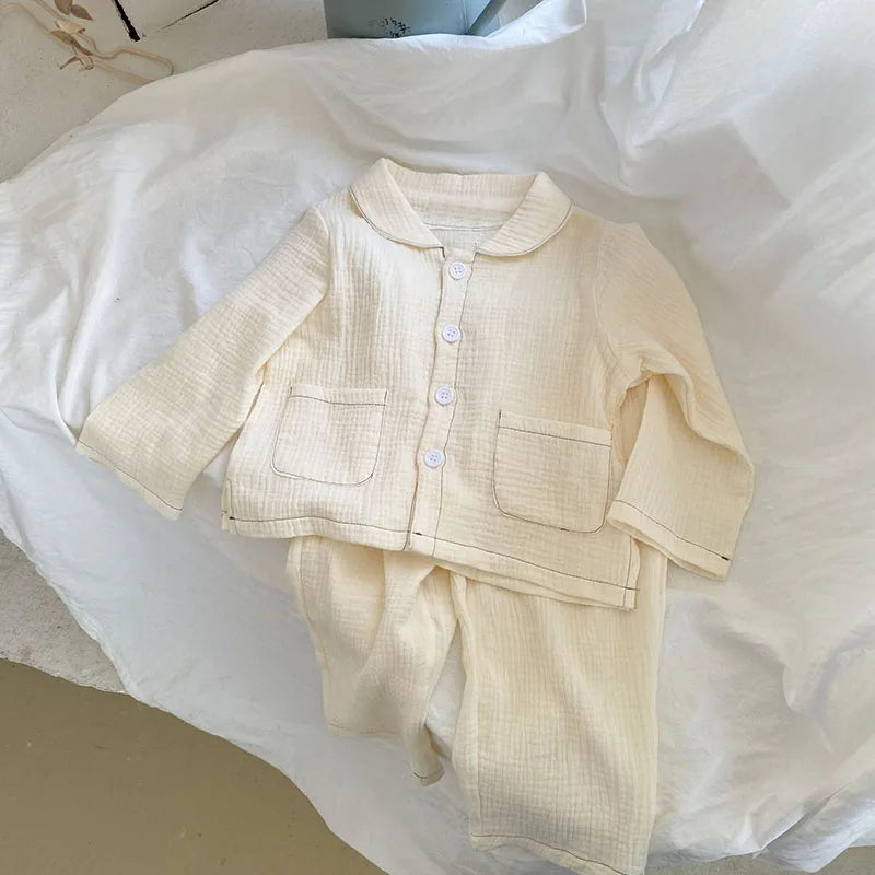 Kids Pajama Set Brief Boys Sleeper Wear Girls Sleeping Set Children Indoor Clothes