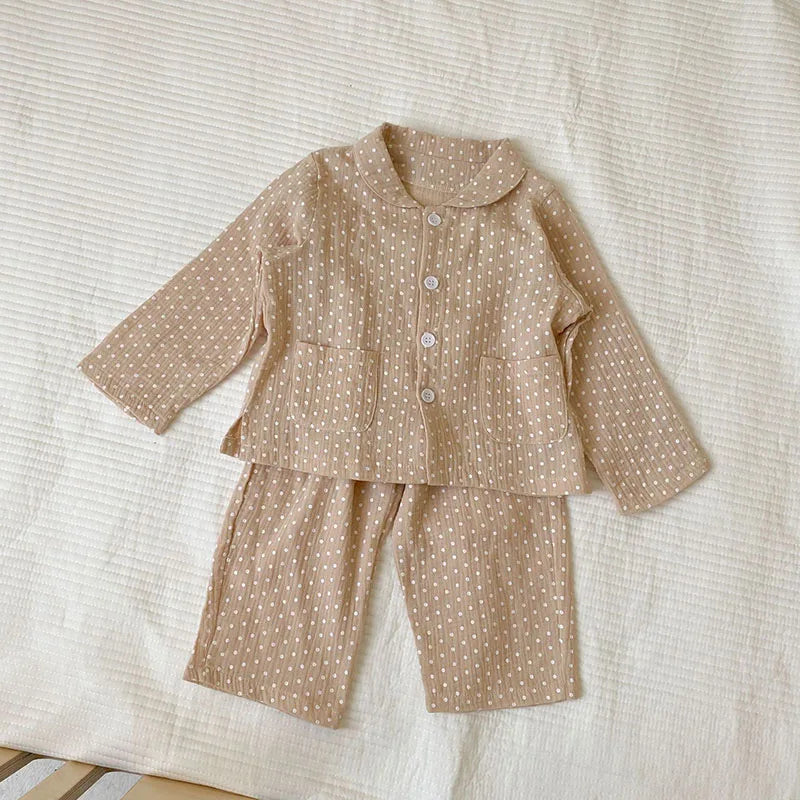 Kids Pajama Set Brief Boys Sleeper Wear Girls Sleeping Set Children Indoor Clothes