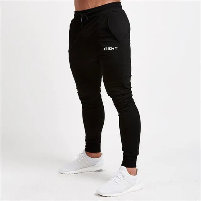2024 GEHT brand Casual Skinny Pants Mens Joggers Sweatpants Fitness Workout Brand Track pants New Autumn Male Fashion Trousers