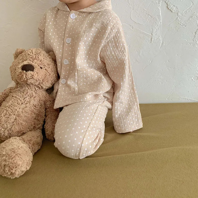 Kids Pajama Set Brief Boys Sleeper Wear Girls Sleeping Set Children Indoor Clothes