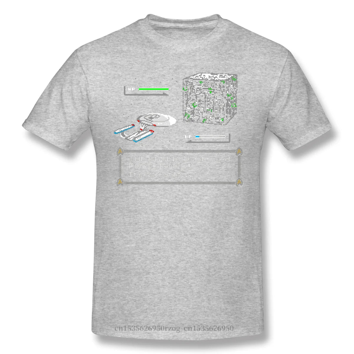 Men Clothing Stars Treke Science FictionTV Series Tops T-Shirt GOTTA ASSIMILATE EM ALL Streetwear Short Sleeve