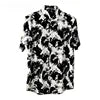 C1061S2392 BB Short-Sleeved Shirt Black Plus Size Casual Summer Fashion
