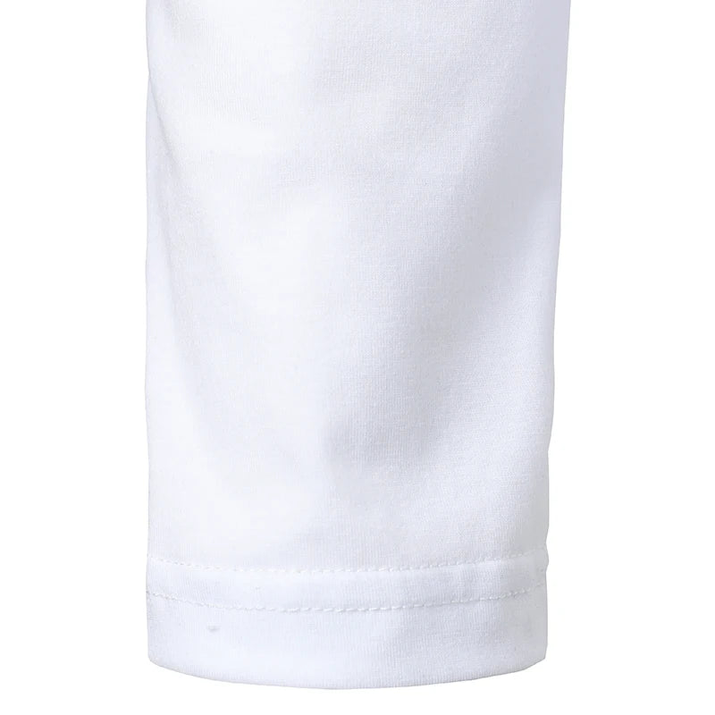 Men T-shirt Men Shirt Long Sleeve T-shirt Solid Color Tops New Clothing  Autumn Streetwear Casual Fashion Men T-shirt