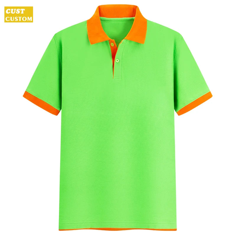 Polo Shirt High Quality Shirts For Men  Custom Logo 65% Cotton 35% Fiber
