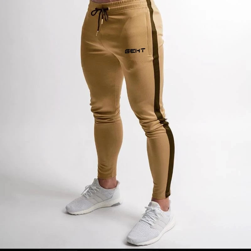 2024 GEHT brand Casual Skinny Pants Mens Joggers Sweatpants Fitness Workout Brand Track pants New Autumn Male Fashion Trousers