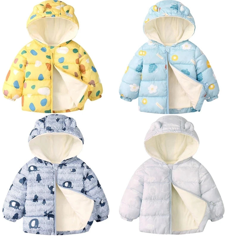 Kids Cartoon Print Pajama Sets Autumn Winter Warm Clothing Suits Spring Boys Girl Fashion Print Pullover+Pants 2Pcs Outfits 0-8Y