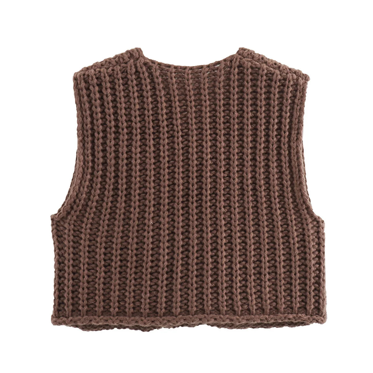 Women's 2024 Chic Vintage O Neck Pullover Thick Needle Knitted Sweater Casual Chic Tops for Spring Season