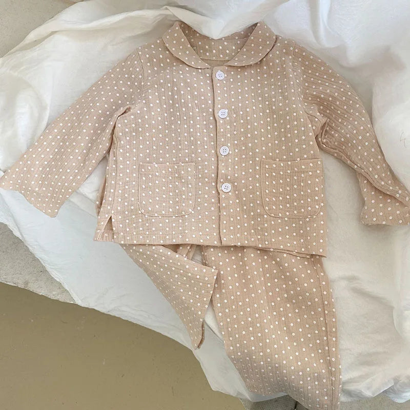Kids Pajama Set Brief Boys Sleeper Wear Girls Sleeping Set Children Indoor Clothes