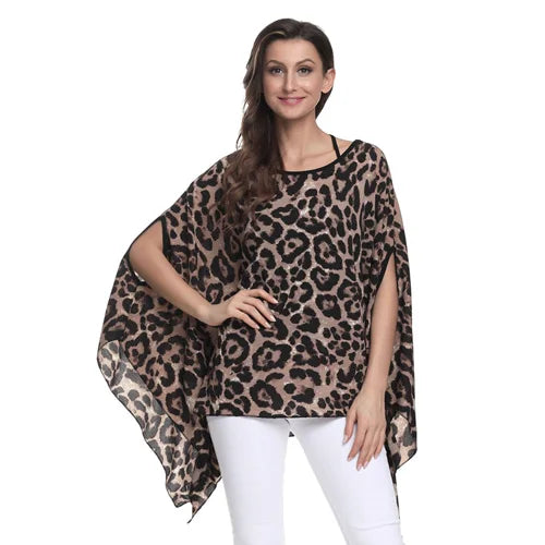 BHflutter Blusas Mujer de Moda 2018 Blouse Women Shirt Batwing Sleeve Casual Summer Tops Tees Solid Chiffon Blouses Plus Size