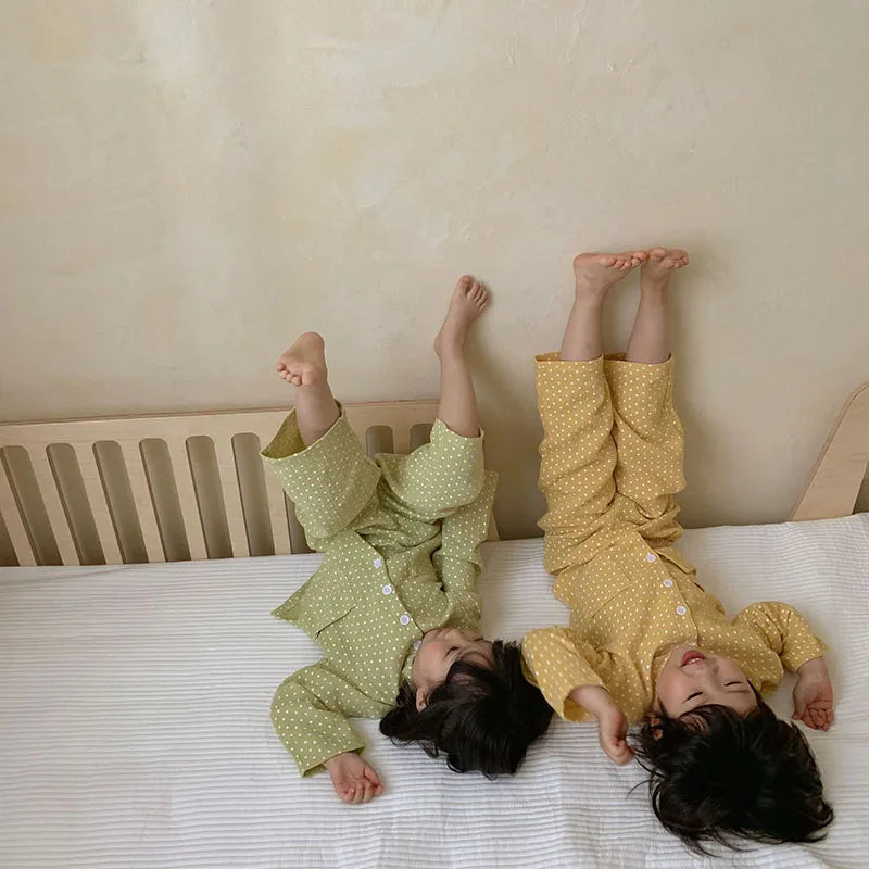 Kids Pajama Set Brief Boys Sleeper Wear Girls Sleeping Set Children Indoor Clothes