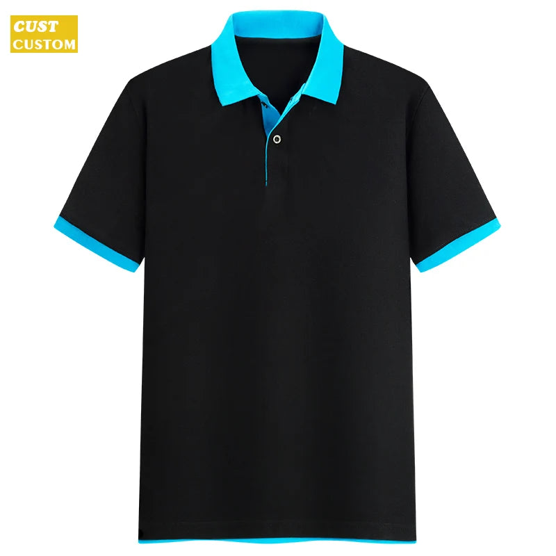 Polo Shirt High Quality Shirts For Men  Custom Logo 65% Cotton 35% Fiber
