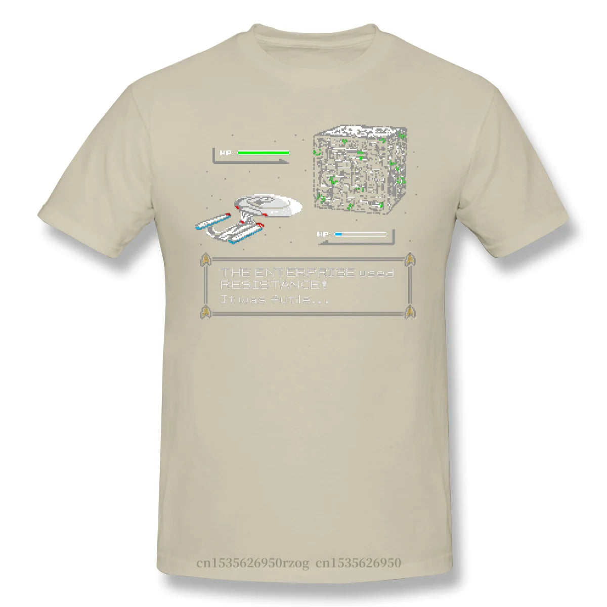Men Clothing Stars Treke Science FictionTV Series Tops T-Shirt GOTTA ASSIMILATE EM ALL Streetwear Short Sleeve